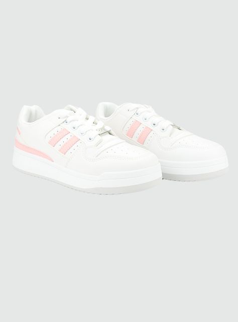 Zapatilla Chalada Mujer Juve-1 Blanco Rosado Urbano-4