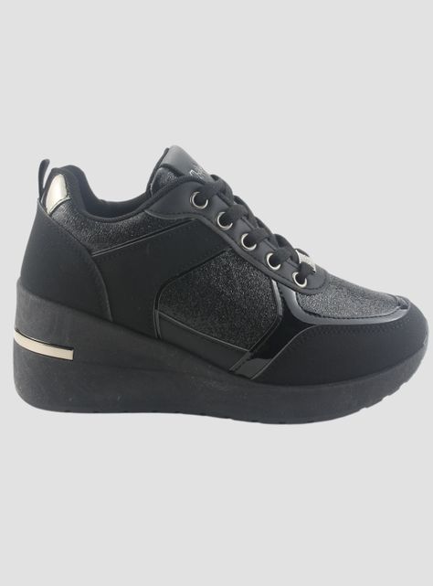 Zapatilla Chalada Mujer Bolki-2 Negro Urbano-0