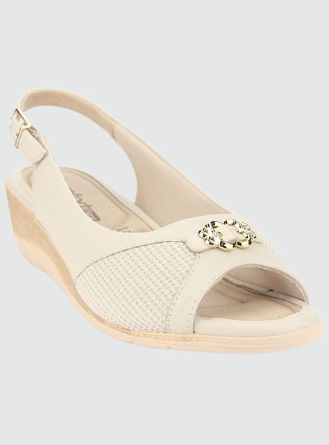 Sandalia Comfortflex Mujer 2396452 Beige Casual-2