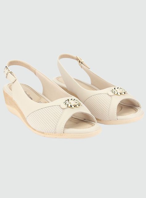 Sandalia Comfortflex Mujer 2396452 Beige Casual-4