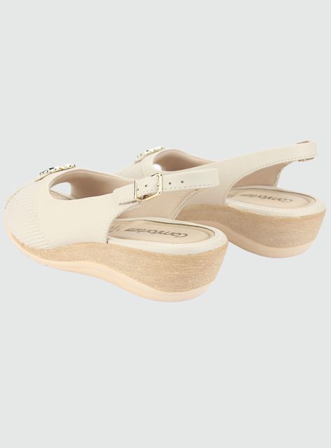 Sandalia Comfortflex Mujer 2396452 Beige Casual-5