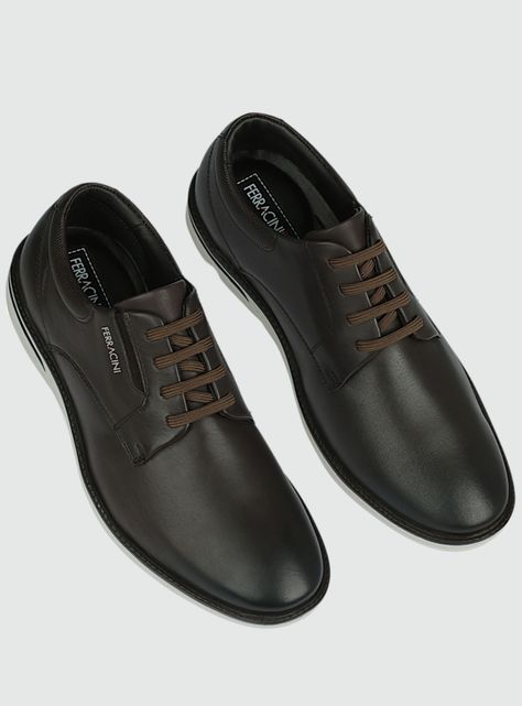 Zapato Ferracini Hombre 3618 Café Casual-1