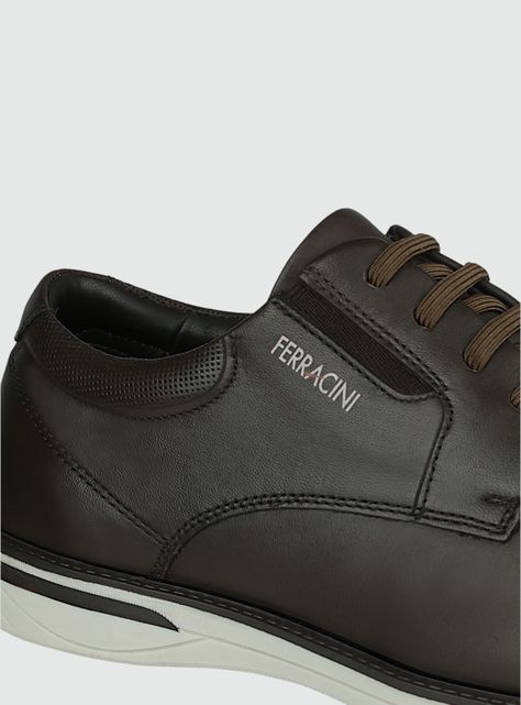 Zapato Ferracini Hombre 3618 Café Casual-2