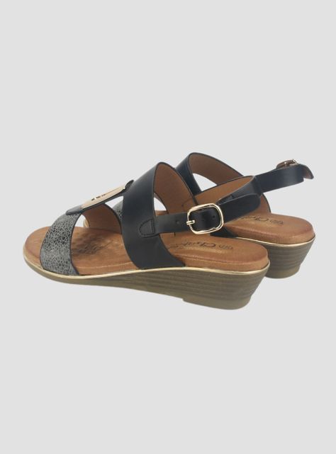 Sandalia Chalada Mujer Alba-7 Negro Casual-5