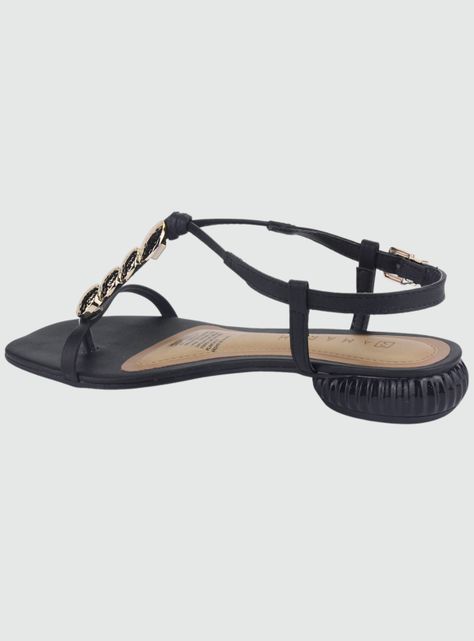 Sandalia Ramarim Mujer 213202 Negro Casual-1