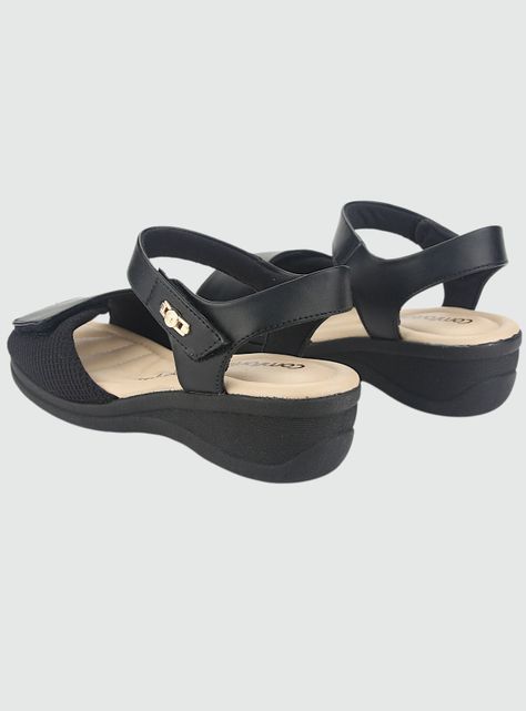 Sandalia Comfortflex Mujer 2388403 Negro Casual-5