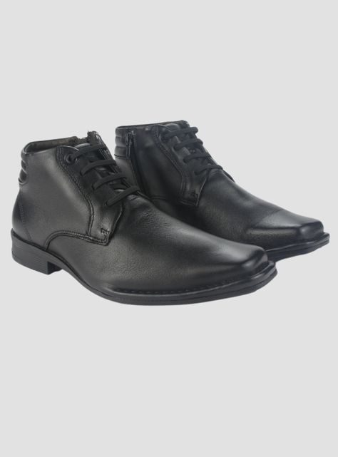 Botin Ferracini Hombre 3942 Bentley Negro Casual-4