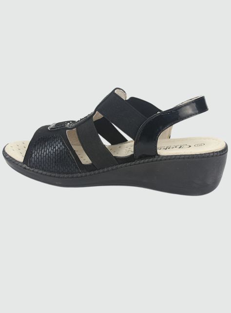 Sandalia Chalada Mujer Lupe-4 Negro Casual-1