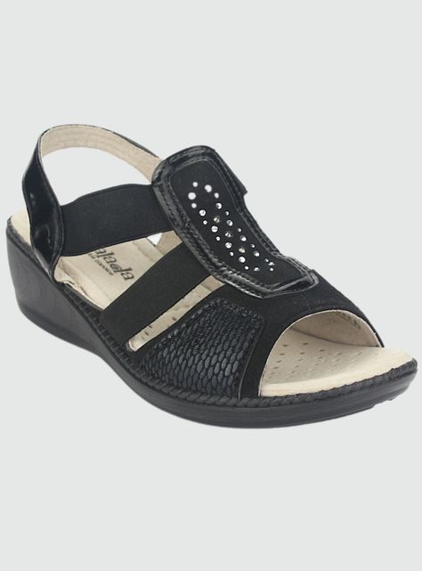 Sandalia Chalada Mujer Lupe-4 Negro Casual-2
