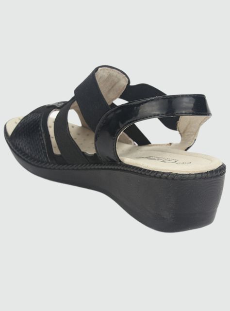 Sandalia Chalada Mujer Lupe-4 Negro Casual-3