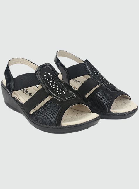 Sandalia Chalada Mujer Lupe-4 Negro Casual-4