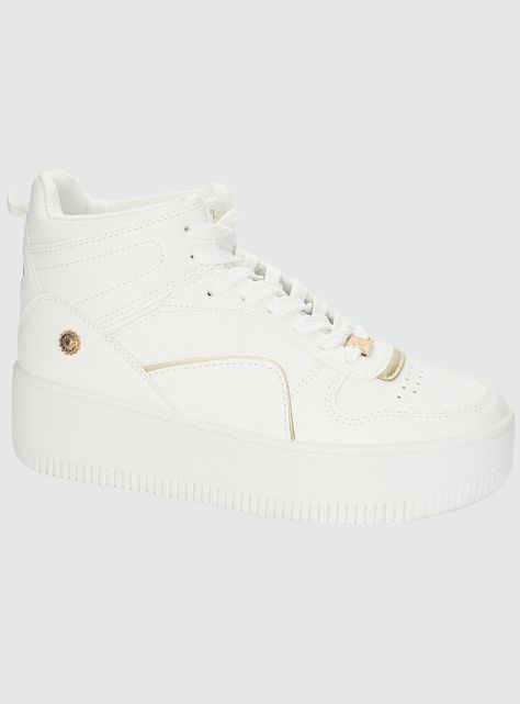 Zapatilla Chalada Mujer Metta-9 Blanco Oro Urbano-0