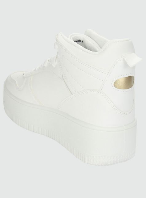 Zapatilla Chalada Mujer Metta-9 Blanco Oro Urbano-3