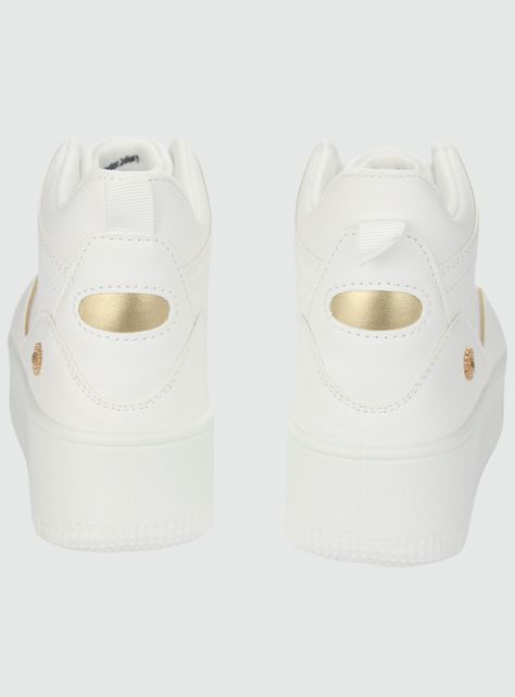 Zapatilla Chalada Mujer Metta-9 Blanco Oro Urbano-5