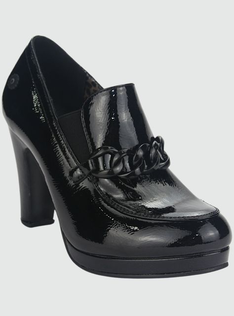 Zapato Chalada Mujer Plataform27 Negro Casual-2