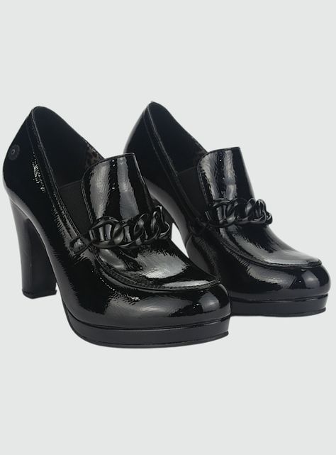 Zapato Chalada Mujer Plataform27 Negro Casual-4