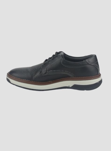Zapato Ferracini Hombre 4326 Blaze Negro Casual-1