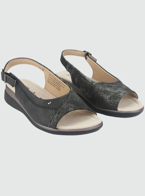 Sandalia Chalada Mujer Floro-5 Negro Casual-4