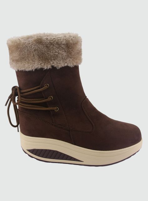 Botin Funway Mujer Tija-34 Café Casual-0