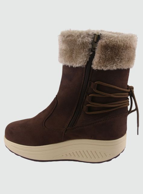 Botin Funway Mujer Tija-34 Café Casual-1