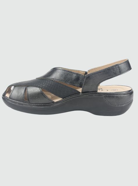 Sandalia Chalada Mujer Mestico-1 Negro Casual-1