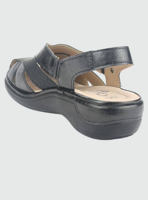 Sandalia Chalada Mujer Mestico-1 Negro Casual-3