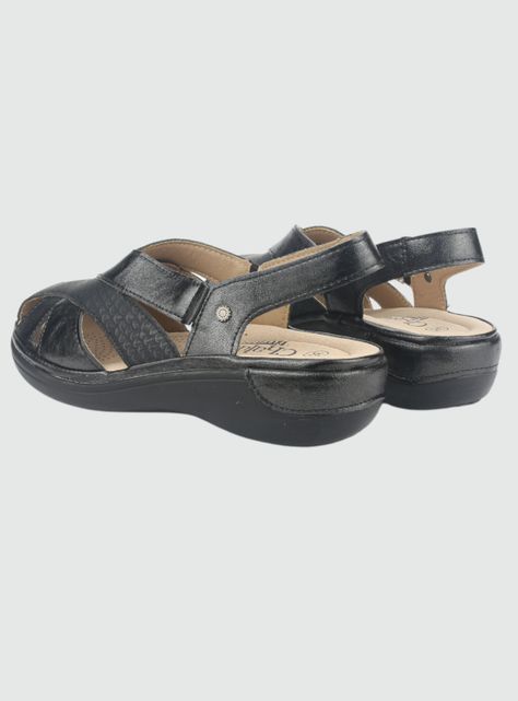 Sandalia Chalada Mujer Mestico-1 Negro Casual-5