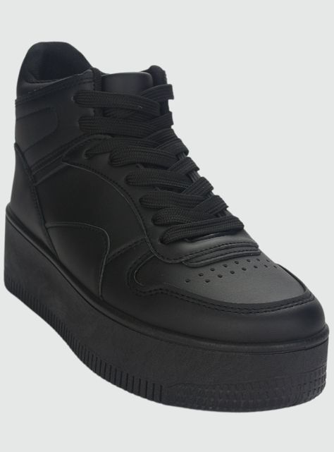 Zapatilla Chalada Mujer Metta-8 Negro Plataforma-2