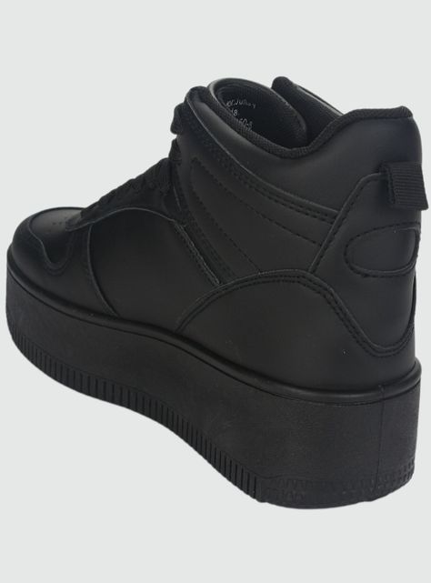 Zapatilla Chalada Mujer Metta-8 Negro Plataforma-3