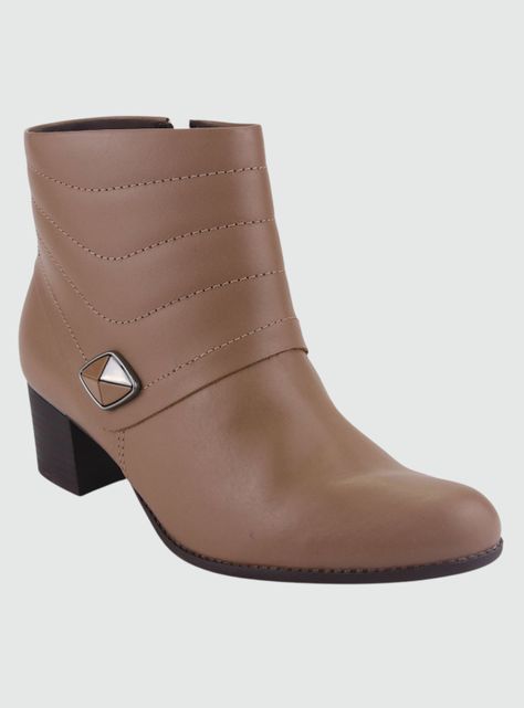 Botin Comfortflex Mujer 2192301 Café Casual-0