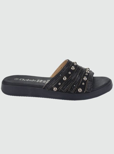 Sandalia Chalada Mujer Piar-1 Negro Casual-0