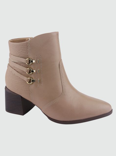 Botin Comfortflex Mujer 2198304 Nude Casual-0