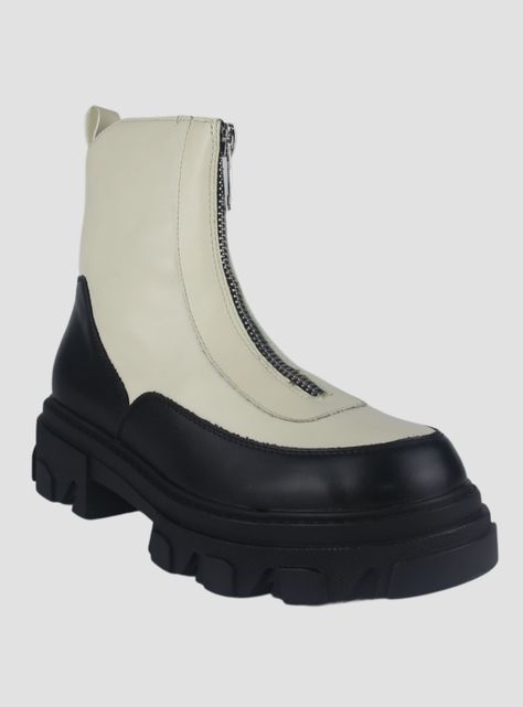Botin Chalada Mujer Karl-3 Crema Casual-2