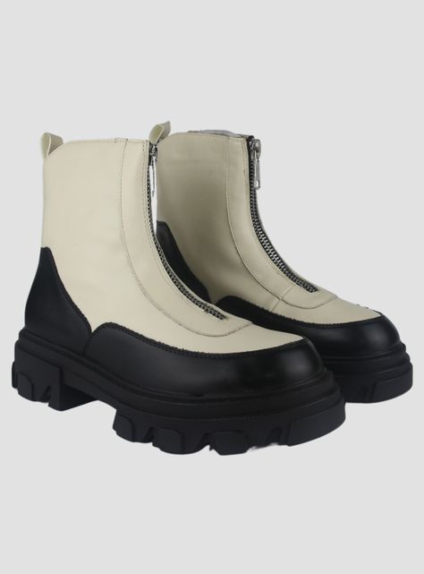 Botin Chalada Mujer Karl-3 Crema Casual-4