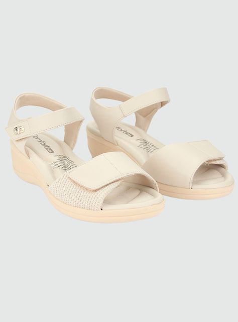 Sandalia Comfortflex Mujer 2388403 Beige Casual-4