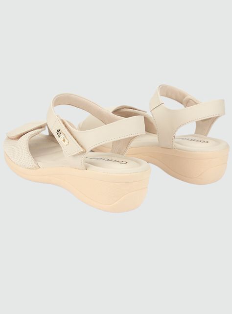 Sandalia Comfortflex Mujer 2388403 Beige Casual-5