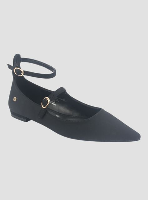 Zapato Chalada Mujer Feola-2 Negro Casual-2