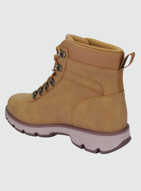 Botin Funway Mujer Colina-1 Camel Casual-1