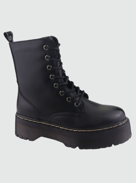 Botin Chalada Mujer Pool-3 Negro Plataforma-0