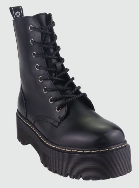 Botin Chalada Mujer Pool-3 Negro Plataforma-2