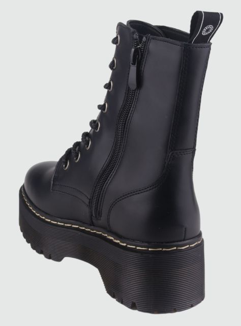 Botin Chalada Mujer Pool-3 Negro Plataforma-3