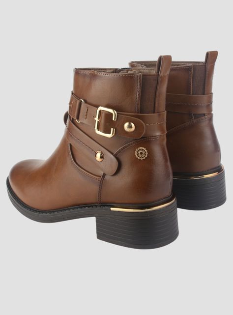Botin Chalada Mujer Trafa-20 Café Casual-5