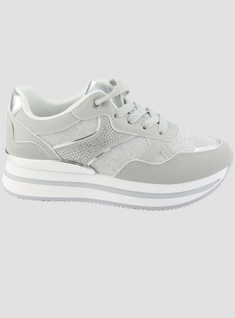 Zapatilla Chalada Mujer Jettixlow1- Plateado Urbano-0