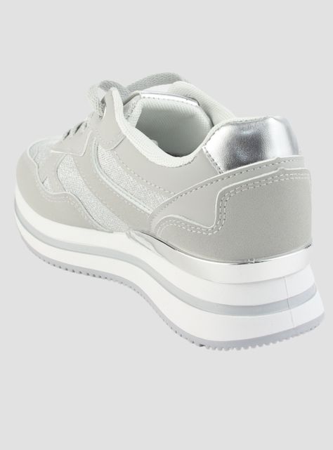Zapatilla Chalada Mujer Jettixlow1- Plateado Urbano-3