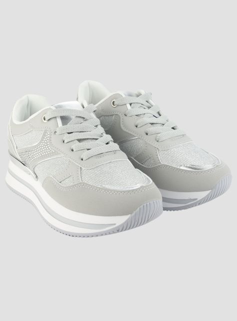 Zapatilla Chalada Mujer Jettixlow1- Plateado Urbano-4