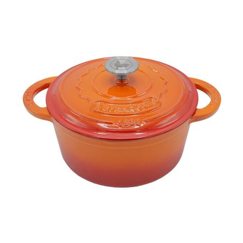 Olla redonda Ø24cm 4 Lts Topaze Orange-0
