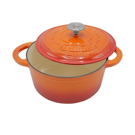 Olla redonda Ø24cm 4 Lts Topaze Orange-1