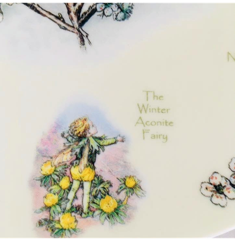 Plato decorativo serie 'Un calendario de hadas de las flores', Febrero, (2002)-2
