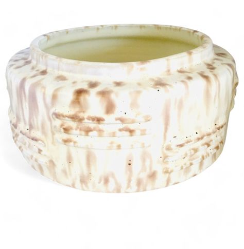 Galletero Cerámica de Lota - Blanco y Beige (1936-1951)-4