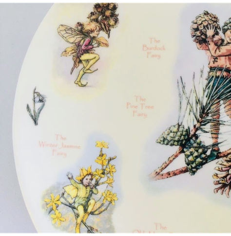 Plato decorativo serie 'Un calendario de hadas de las flores', Enero, (2002)-2
